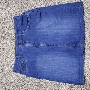 Jean mini skirt